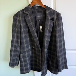 Madewell Oversized Plaid Blazer Size Small